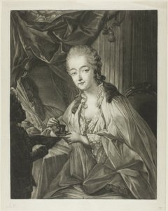 Jeanne Bécu, kreivitär Du Barry, ja hänen palvelijansa Zamor.