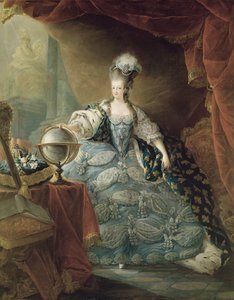 Ranskan kuningattaren Marie Antoinetten (1755-93) muotokuva, 1775.