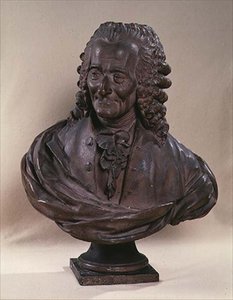 Voltairen rintakuva (1694-1778) tekijältä Jean Baptiste Antoine Cadet de Beaupre