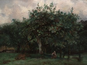 Maisema pienen tytön kanssa