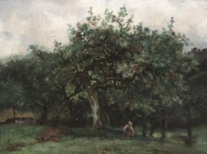 Maisema pienen tytön kanssa