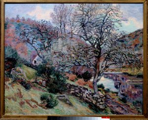 Crozan, kaiun kallio Jean Baptiste Armandin (1841-1927) maalaus 1800-luvun Bayonne Musee Bonnat tekijältä Jean Baptiste Armand Guillaumin
