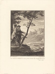 Luonto näytti silmiemme edessä kaiken loistonsa tekijältä Jean Baptiste Blaise Simonet after Jean Michel Moreau