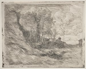 Matkamuisto Ostiasta tekijältä Jean-Baptiste-Camille Corot