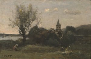 Ennery lähellä Auversia tekijältä Jean Baptiste Camille Corot