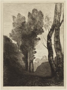Rooman ympäristö tekijältä Jean Baptiste Camille Corot