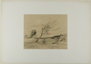 Tuulenpuuska tekijältä Jean-Baptiste-Camille Corot