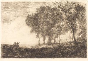 Italian maisema tekijältä Jean Baptiste Camille Corot