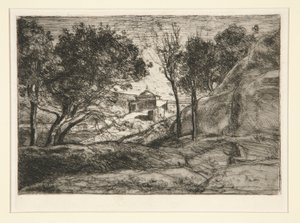 Souvenir de Toscane (Muisto Toscanasta) tekijältä Jean-Baptiste-Camille Corot