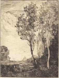 Italian matkamuisto tekijältä Jean Baptiste Camille Corot