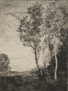 Matkamuisto Italiasta, 1866. tekijältä Jean Baptiste Camille Corot