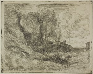 Ostian matkamuisto tekijältä Jean-Baptiste-Camille Corot