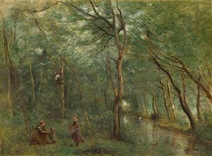 Ankeriaankeräilijät tekijältä Jean-Baptiste-Camille Corot