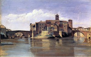 San Bartolomeon saari tekijältä Jean Baptiste Camille Corot