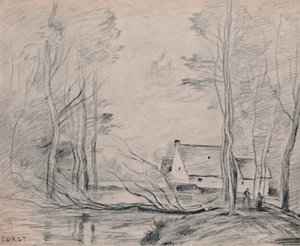 The Mill at Cuincy, 1871-1872, 1946 tekijältä Jean Baptiste Camille Corot