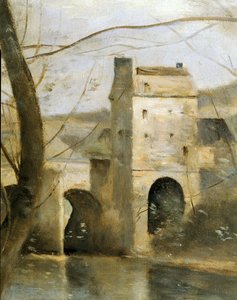 Mantesin silta, Ranska ... tekijältä Jean-Baptiste-Camille Corot