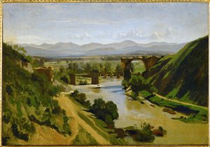 Narnin silta, Italia ... tekijältä Jean-Baptiste-Camille Corot