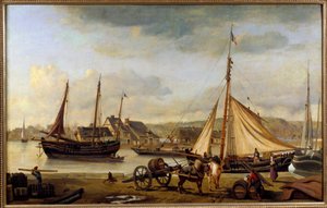 Der Hafen von Rouen im Jahr 1834 (1834)