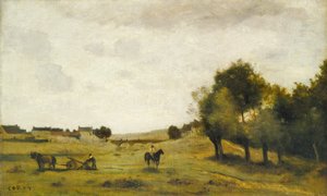 Näkymä lähellä Epernonia, 18501860. tekijältä Jean Baptiste Camille Corot