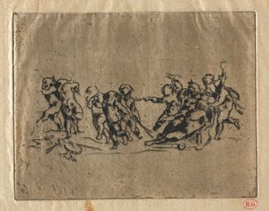 Bacchanal lasten ja vaunujen kanssa tekijältä Jean Baptiste Carpeaux