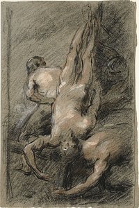 Pyhän Pietarin marttyyrikuolema tekijältä Jean Baptiste Carpeaux