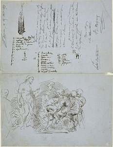 Johannes Kastajan saarnaaminen tekijältä Jean Baptiste Carpeaux
