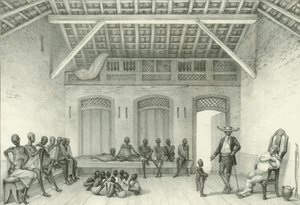 Orjia myyvä kauppa, 1835.