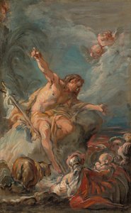 Pyhä Johannes Kastaja saarnaa autiomaassa, 175864.