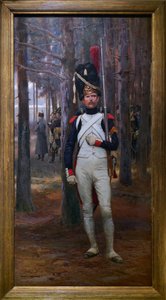 The Factionary, n. 1900 (öljy puulle) tekijältä Jean Baptiste Edouard Detaille