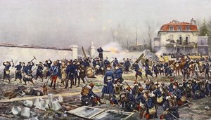Champignyn puolustus tekijältä Jean Baptiste Edouard Detaille