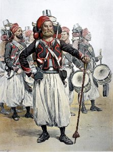 Zouave Drum major, Pohjois-Afrikka tekijältä Jean Baptiste Edouard Detaille