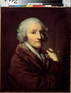 ""Omamuotokuva"" (Omamuotokuva) Jean Baptiste Greuzen (1725-1805) maalaus noin 1780 Mitat 55,5x46 cm Pietarin Eremitaaši tekijältä Jean Baptiste Greuze