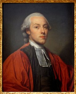 Muotokuva Charles Paul Jean Baptiste de Bourgevin de Vialart de Saint Morysista (1772-1817), Pariisin parlamentin suuren jaoston valtuutettu. Jean Baptiste Greuzen (1725-1805) maalaus, öljy puulle. ranskalainen art tekijältä Jean Baptiste Greuze