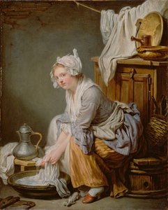 Pesutar La Blanchisseuse, 1761 tekijältä Jean Baptiste Greuze
