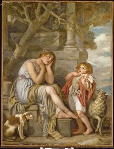 l "Agneau Cheri, 1780-luku tekijältä Jean Baptiste Greuze
