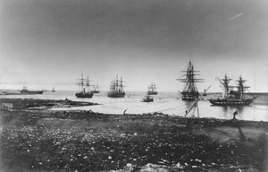 Krimin sota, ranskalainen laivue, sisääntulo satamaan, 1855