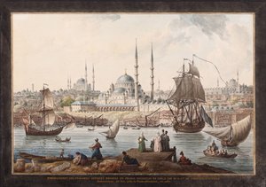 Yeni Cami ja Istanbulin satama, 1700-luvun toinen puoli.