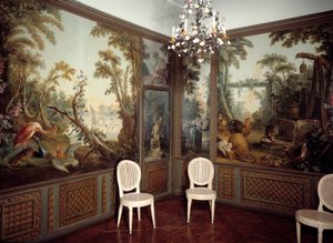 Jean Baptiste Huetin (1745-1811) toteuttama Salon dearteaun sisäkuva tekijältä Jean Baptiste Huet
