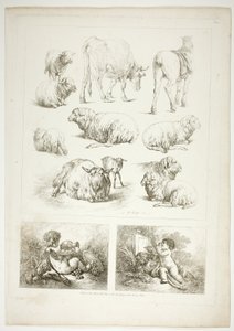 Levy 8/38 teoksesta Oeuvres de J. B. Huet tekijältä Jean Baptiste Huet