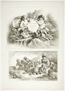 Levy 7/38, teoksesta Oeuvres de J. B. Huet tekijältä Jean Baptiste Huet