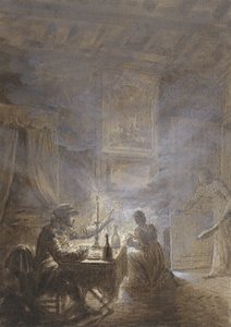 Tupakoiva takka tekijältä Jean Baptiste Isabey