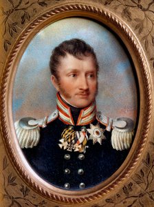 Fredrik Vilhelm III Preussilainen - "" Portrait of Frederic William III Preussia (1770-1840) Preussin kuningas"" Johannes Kastaja Isabeyn (1767-1855) maalaus 1800-luku