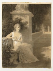 Thérésa Tallienin muotokuva runouden museona tekijältä Jean Baptiste Isabey