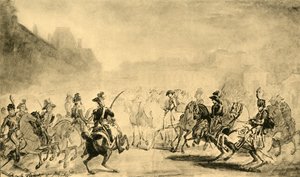 "Revue du Quintidi", 1800 tai 1801, 1921 tekijältä Jean Baptiste Isabey
