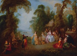 Tanssi, noin 1730