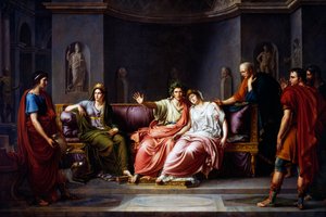 Vergilius lukee Aeneidin kuudetta laulua