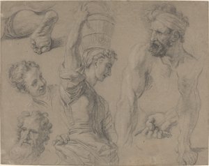 Study for Miraculous Draft of Fishes (?) tekijältä Jean Baptiste Jouvenet