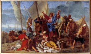 Jeesuksen kuolleista herätetty ihmesynti kertoo apostolille parhaan paikan tehdä syntiä. Jean Jouvenet