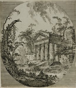 Augustuksen temppeli tekijältä Jean Baptiste Le Prince