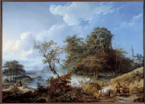Anime maisemia. Jean-Baptiste Leprincen (1734-1781) maalaus